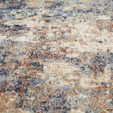 10' Blue Abstract Power Loom Runner Rug